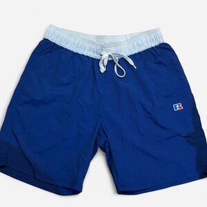 Russell Athletic vintage blue nylon shorts